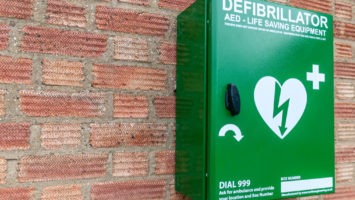 Green AED Storage Unit