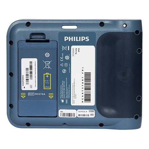 Back Panel and Battery of a Philips FRx Defibrillator