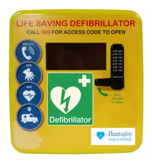 Defibrillator Storage Unit With Keypad